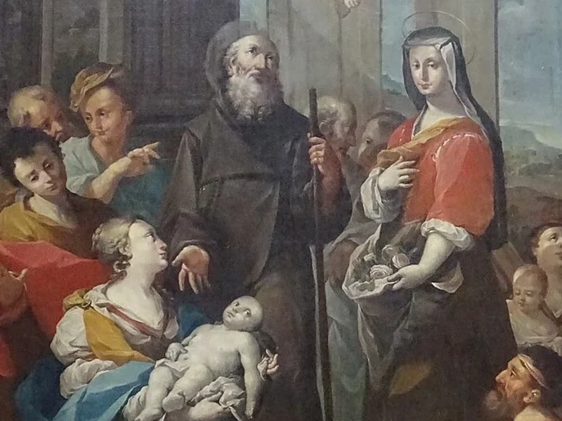 1716-Antonio Contestabili - Pontremoli, oratorio di Nostra Donna - Santa Zita e san Francesco di Paola